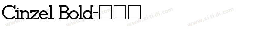 Cinze1 Bold字体转换